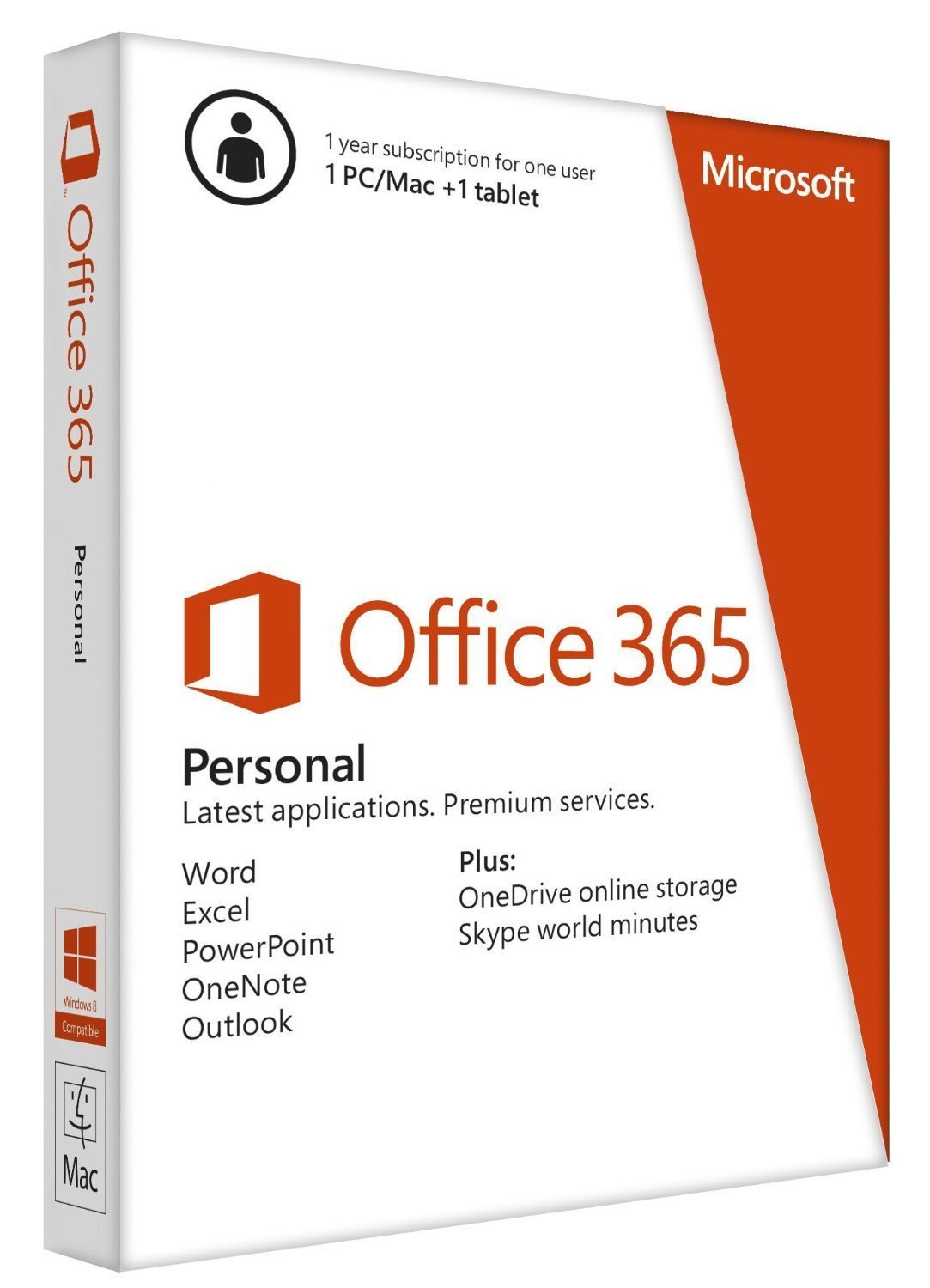 Producto del mes, agosto de 2016 - Microsoft Office 365 Personal - En 1 PC o Mac, tableta y 1 dispositivo móvil