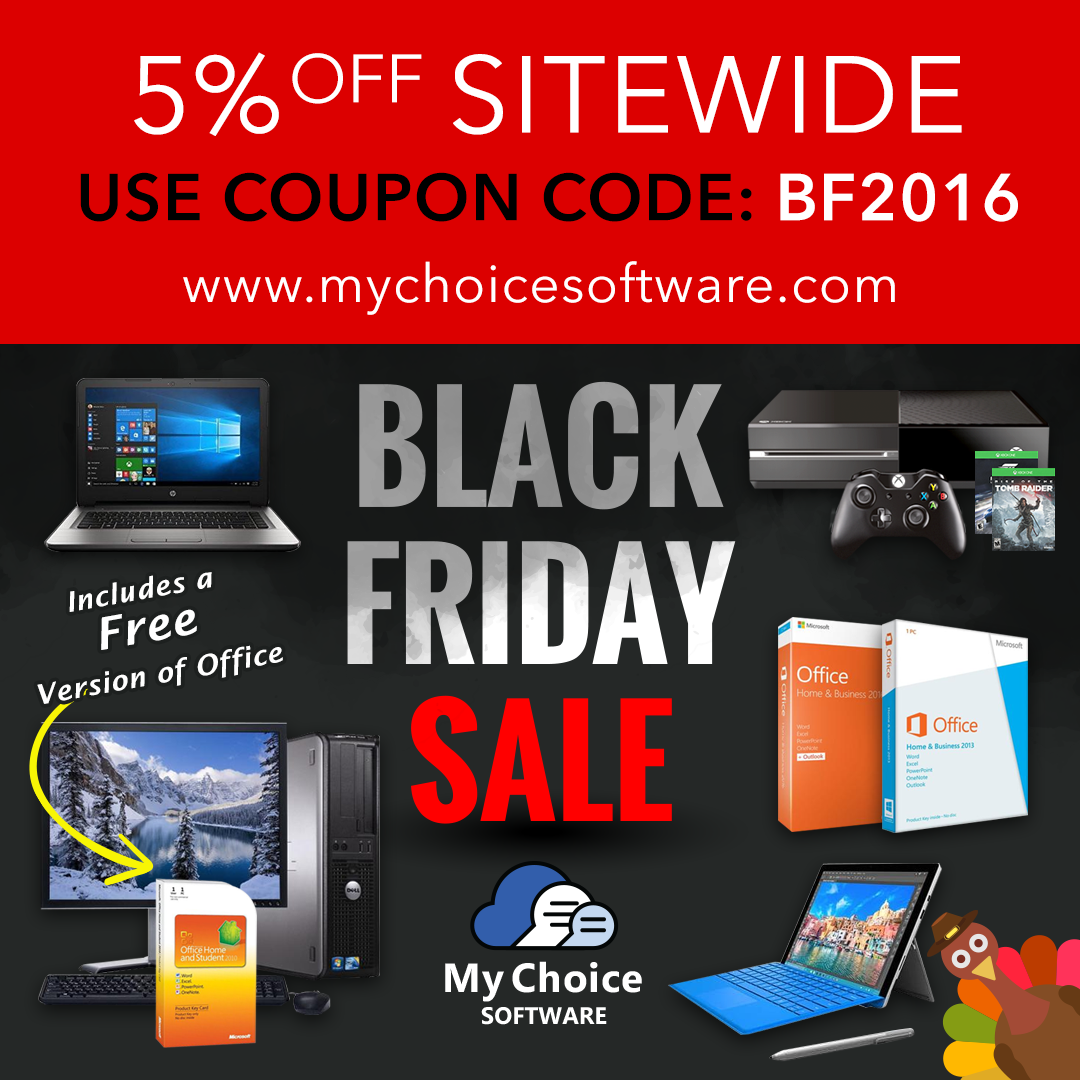 Oferta de Black Friday de My Choice Software: 5 % de descuento en todo