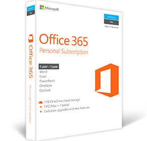 Producto del mes - Mayo de 2017 - Office 365 Personal 3 meses